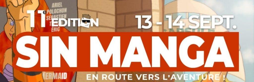 Sinmanga 2025 sin le noble douai convention manga banniere billetterie a bientot